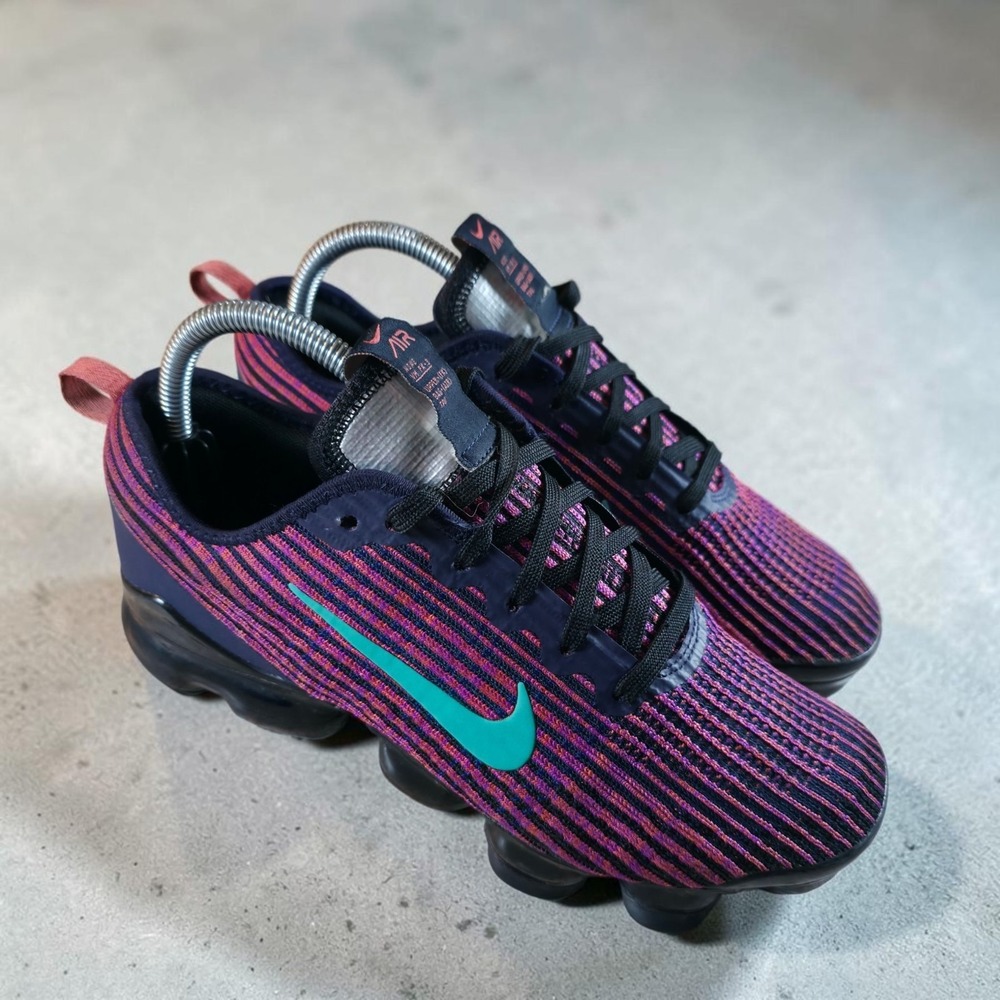 Nike Air Vapormax Flyknit 3 GS Blackened Blue Kinetic BQ5238-402 7Y Women's 8.5